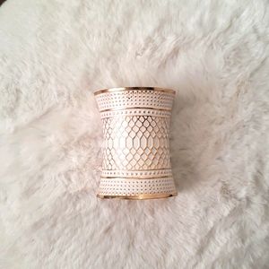 Gold tone metal cuff